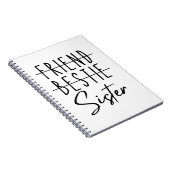 Friend Bestie Sister Notizblock (Rechte Seite)