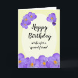 Friend Birthday Card Karte<br><div class="desc">Herzlichen Glückwunsch zum Geburtstag! Innen: Wir wünschen Ihnen viel Glück heute und jeden Tag,  der folgt. Happy Birthday</div>