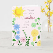 Friend Birthday Card Karte (Gelbe Blume)