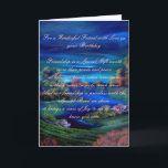 Friend Birthday Card Karte<br><div class="desc">Eine besondere Geburtstagskarte für einen besonderen Freund. Original Ölgemälde von mir (Cynthia Adams) mit Zusatz von Text für eine einzigartige Person. Der Vers kann an jedes Bild in meinem PF angepasst werden, also zögern Sie bitte nicht, mich mit speziellen Anfragen zu kontaktieren.</div>