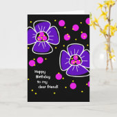 Friend Birthday Card Karte (Gelbe Blume)