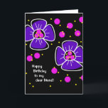 Friend Birthday Card Karte<br><div class="desc">Hübsch und aufrichtig angepasst mit Ihrer personalisierten Geburtstagskarte Ihrer Freundin.
Innen lautet:
Ich kann mir niemanden vorstellen,  der einen Tag voller besonderer und unvergesslicher Momente verdient als du.
Sie sind wirklich eine wunderbare Freundschaft,  die nichts als das Beste verdient.
Alles Gute zum Geburtstag!</div>