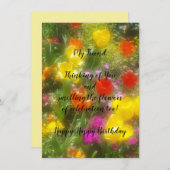 Friend Birthday Flat Grußkarte (Vorne/Hinten)