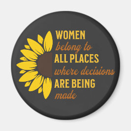 Friend Birthday Geschenk Feminist Sonnenblume Keep Magnet