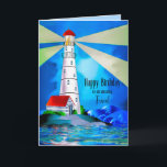 Friend Birthday Lighthouse Beacon Light of Sea Karte<br><div class="desc">Für Freunde sehen Sie andere Kategorien mit den gleichen/ähnlichen Bildern für Geburtstage und andere Ausdrücke.</div>