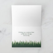 Friend Birthday Nature Therapy Forest Wilderness Karte (Innenseite)