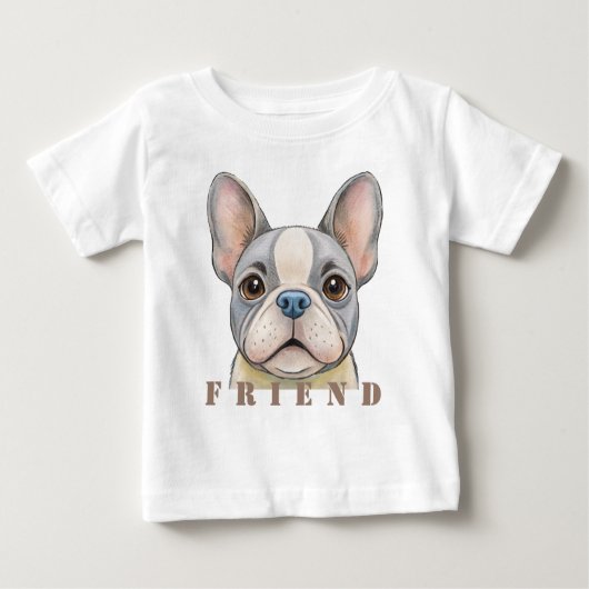 Friend Bulldog Baby T-shirt (Vorderseite)