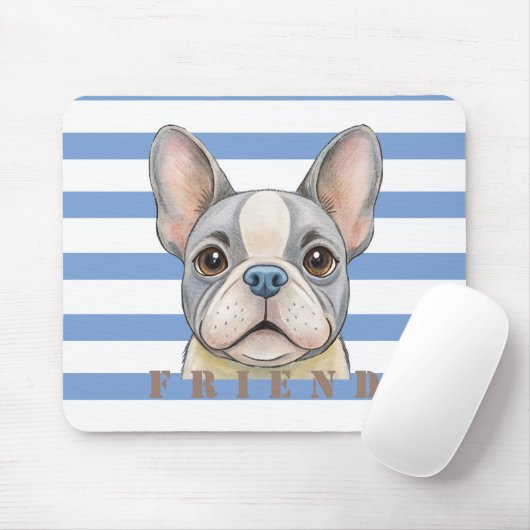 Friend Bulldog Mousepad (Mit Mouse)