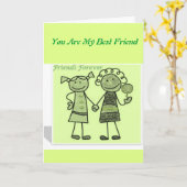 Friend Card Karte (Gelbe Blume)