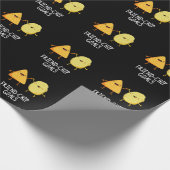 Friend Chip Goals Funny Chip Pun Dark BG Geschenkpapier (Ecke)