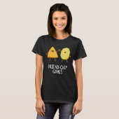 Friend Chip Goals Funny Chip Pun Dark BG T-Shirt (Vorne ganz)