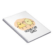 Friend Chip Goals Funny Food Chip Pun Notizblock (Rechte Seite)