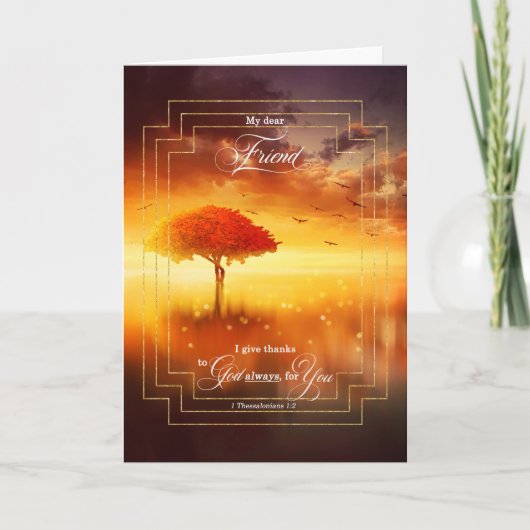 Friend Christlich Thessaloniker Vielen Dank Karte (Vorderseite)