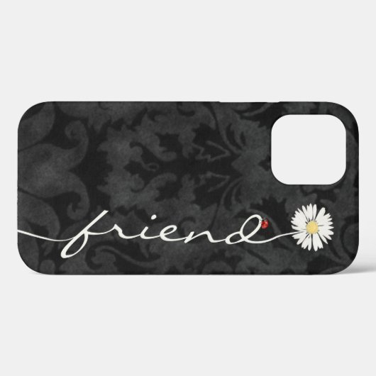 Friend Daisy and Ladybug Damask Case-Mate iPhone Hülle (Rückseite (Horizontal))