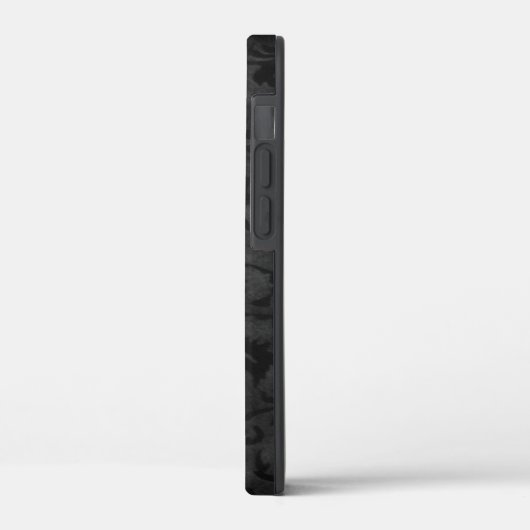 Friend Daisy auf Black Damask Case-Mate iPhone Cas Hülle (Rückseite / Links)