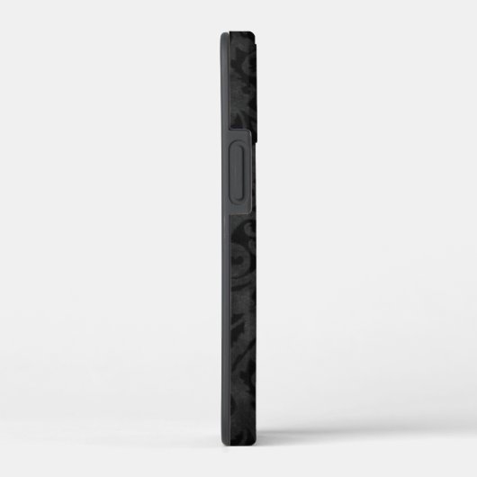 Friend Daisy auf Black Damask Case-Mate iPhone Cas Hülle (Rückseite / Rechts)