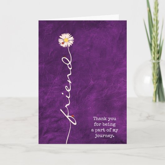 Friend Daisy mit Ladybugs Card Karte (Vorderseite)