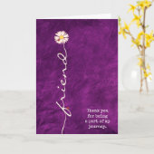 Friend Daisy mit Ladybugs Card Karte (Gelbe Blume)