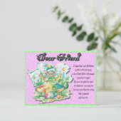 Friend Fairy Birthday Postkarte (Stehend Vorderseite)