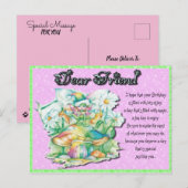 Friend Fairy Birthday Postkarte (Vorne/Hinten)