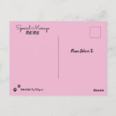 Friend Fairy Birthday Postkarte (Rückseite)