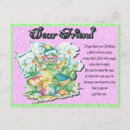 Friend Fairy Birthday Postkarte