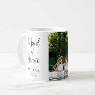 Friend Foto   Name Bridesmaid   Hochzeitstag Kaffeetasse