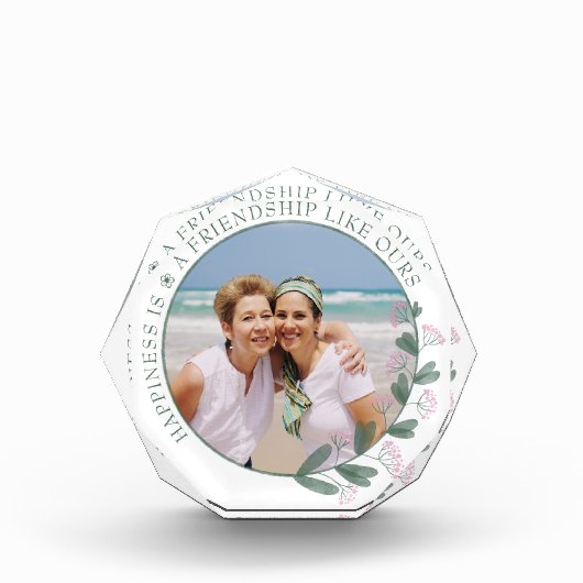 Friend Foto Rosa Wildblume Bilderrahmen (Vorderseite)