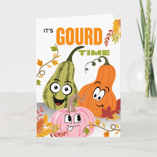 Friend Friendsgiving Gourd Vibrations Karte (Vorderseite)