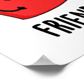 Friend Fries Funny BESTE FREUNDIN Pub Poster (Ecke)