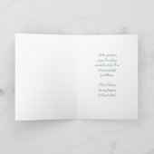 Friend Frohe Weihnachtskarte Blaue Schneeflocken Feiertagskarte (Innenseite)