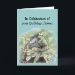 Friend Geburtstag Spaß Niedlich Wasserfarbe Otter Karte<br><div class="desc">Freunde,  Geburtstag Spaß Niedliche Wasserfarbe Kunst Art</div>