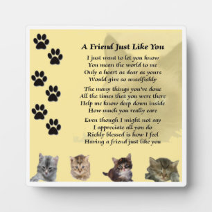Friend Gedicht Plaque - Katalogdesign Fotoplatte
