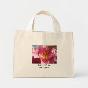 FRIEND GESCHENKE Lilien Tragetasche Blumen für mei
