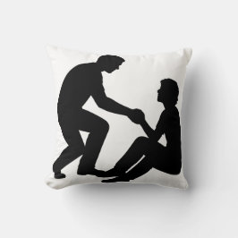 "Friend Helping Friend Pillow – Heartwarming Frien Kissen