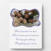 Friend im Wald Tabletop Plakette 12x18 mit Easel Fotoplatte (Vorderseite)