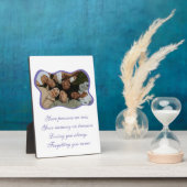 Friend im Wald Tabletop Plakette 12x18 mit Easel Fotoplatte (Seite)