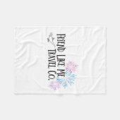 Friend Like Me Travel Co. Fleece Blanket (Vorderseite (Horizontal))