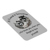 Friend Loves You Cute Raccoons Magnet (Rechte Seite)