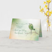 Friend Nice Thought You Bird Karte (Gelbe Blume)