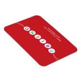 Friend niedlich Freundschaftsbracelet Roter Valent Magnet (Rechte Seite)