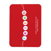 Friend niedlich Freundschaftsbracelet Roter Valent Magnet (Vertikal)