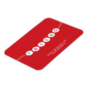 Friend niedlich Freundschaftsbracelet Roter Valent Magnet (Linke Seite)