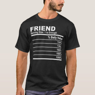 Friend Nutrition Fakten Personalisierte Familie T-Shirt