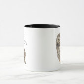 "Friend of the Earth Day", "Earth Day", "Owl Bird" Tasse (Zentrum)