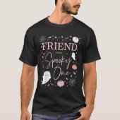 Friend of the Spooky One Girl First Birthday Pink T-Shirt (Vorderseite)