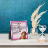 Friend Poem Plaque - Daschund Dog Design Fotoplatte (InSitu)