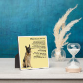 Friend Poem Plaque - German Shepherd Dog Design Fotoplatte (InSitu)