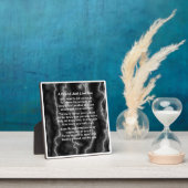 Friend Poem Plaque - Marmordesign Fotoplatte (InSitu)