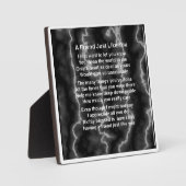 Friend Poem Plaque - Marmordesign Fotoplatte (Vorderseite)